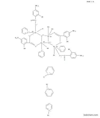 Molecular Structure of 142785-15-7 (bis(diphenyl(4-aminosalicylate)tin)oxide)