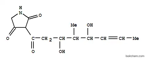 Molecular Structure of 142808-39-7 (2,4-Pyrrolidinedione,3-(3,5-dihydroxy-4-methyl-1-oxo-6-octenyl)- (9CI))