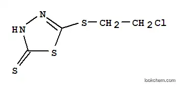 Molecular Structure of 142826-71-9 (5-[(2-CHLOROETHYL)THIO]-1,3,4-THIADIAZOLE-2-THIOL)