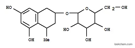 Molecular Structure of 142905-36-0 (b-D-Glucopyranoside,(2S,4S)-1,2,3,4-tetrahydro-5,7-dihydroxy-4-methyl-2-naphthalenyl (9CI))