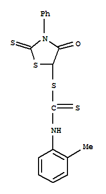142979-65-5,4-oxo-3-phenyl-2-thioxo-1,3-thiazolidin-5-yl (2-methylphenyl)dithiocarbamate,