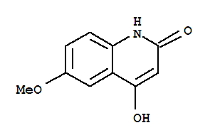 Molecular Structure of 14300-45-9 (2(1H)-Quinolinone,4-hydroxy-6-methoxy-)