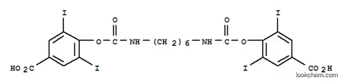 Molecular Structure of 143185-97-1 (Benzoic acid,4,4'-[1,6-hexanediylbis(iminocarbonyloxy)]bis[3,5-diiodo- (9CI))