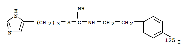 Carbamimidothioic acid,N-[2-[4-(iodo-125I)phenyl]ethyl]-, 3-(1H-imidazol-5-yl)propyl ester