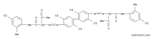 Molecular Structure of 14359-20-7 (2,2'-[(2,2',5,5'-tetrachloro[1,1'-biphenyl]-4,4'-diyl)bis(azo)]bis[N-(4-chloro-o-tolyl)-3-oxobutyramide])