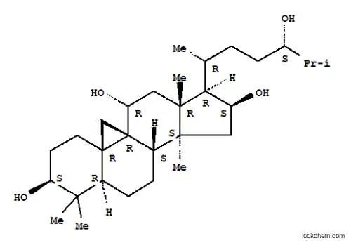 Molecular Structure of 143599-93-3 (9,19-Cyclolanostane-3,11,16,24-tetrol,(3b,11a,16b,24S)- (9CI))