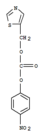 Molecular Structure of 144163-97-3 (Carbonic acid,4-nitrophenyl 5-thiazolylmethyl ester)