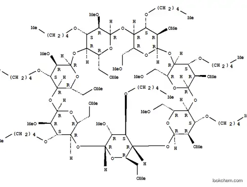 Molecular Structure of 144379-20-4 (HEPTAKIS(2,6-DI-O-METHYL-3-O-''PENTYL)-BETA-CYCLODEXTRIN*)