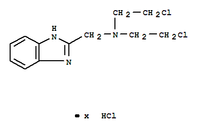 1H-Benzimidazole-2-methanamine,N,N-bis(2-chloroethyl)-, hydrochloride (1:?) cas  14448-75-0
