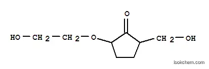 Molecular Structure of 14477-60-2 (2-(2-Hydroxyethoxy)-5-(hydroxymethyl)-1-cyclopentanone)