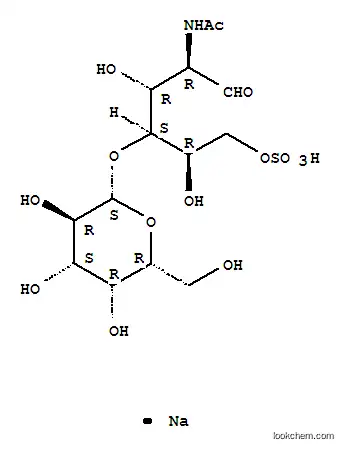 Molecular Structure of 145447-78-5 (N-Acetyllactosamine 6-Sulfate Sodium Salt)