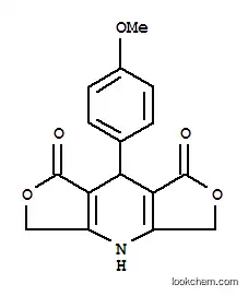 Molecular Structure of 145594-61-2 (1H,3H-Difuro[3,4-b:3',4'-e]pyridine-1,7(4H)-dione,5,8-dihydro-8-(4-methoxyphenyl)- (9CI))