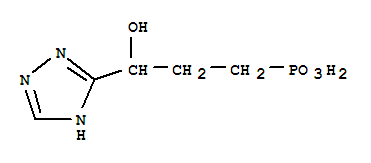 Molecular Structure of 146096-97-1 (Phosphonic acid,[3-hydroxy-3-(1H-1,2,4-triazol-3-yl)propyl]- (9CI))