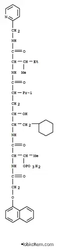 Molecular Structure of 146394-65-2 (Cyclohexanehexanamide, g-hydroxy-a-(1-methylethyl)-N-[2-methyl-1-[[(2-pyridinylmethyl)amino]carbonyl]butyl]-d-[[2-[[(1-naphthalenyloxy)acetyl]amino]-1-oxo-3-(phosphonooxy)butyl]amino]-,dipotassium salt, [aS-[N(1R*,2R*),aR*,gR*,dR*(2R*,3S*)]]- (9CI))