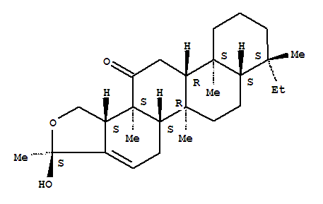 Molecular Structure of 146396-24-9 (Chryseno[1,2-c]furan-13(1H)-one,8-ethyl-3,5,5a,5b,6,7,7a,8,9,10,11,11a,11b,12,13a,13b-hexadecahydro-3-hydroxy-3,5b,8,11a,13a-pentamethyl-,(3S,5aS,5bR,7aS,8S,11aS,11bR,13aS,13bS)-)
