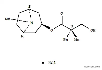 8-methyl-8-azabicyclo[3.2.1]oct-3-yl (2S)-3-hydroxy-2-methyl-2-phenylpropanoate hydrochloride (1:1)