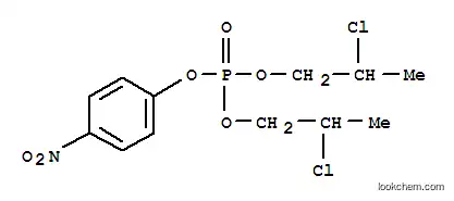 Molecular Structure of 14663-72-0 (Phosphoric acid bis(2-chloropropyl)4-nitrophenyl ester)