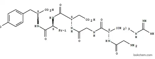 Molecular Structure of 147103-09-1 (glycyl-arginyl-glycyl-aspartyl-valyl-tyrosine)