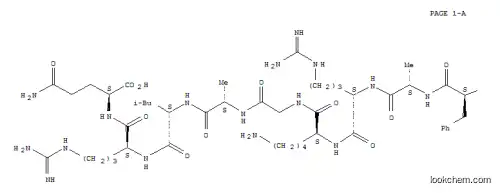 Molecular Structure of 147217-25-2 (MYRISTOYL-PHE-ALA-ARG-LYS-GLY-ALA-LEU-ARG-GLN-OH)