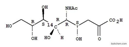 Molecular Structure of 147385-62-4 (CMP SIALIC ACID, [SIALIC-6-14C])
