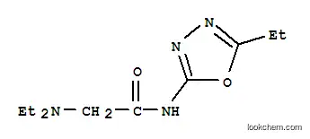 Molecular Structure of 147396-44-9 (N~2~,N~2~-diethyl-N-(5-ethyl-1,3,4-oxadiazol-2-yl)glycinamide)