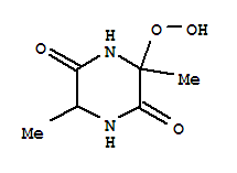 3-HYDROPEROXY-3,6-DIMETHYLPIPERAZINE-2,5-DIONE