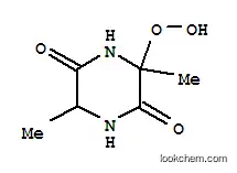 Molecular Structure of 147900-75-2 (2,5-Piperazinedione,6-hydroperoxy-3,6-dimethyl-(9CI))