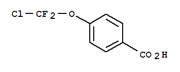 Molecular Structure of 147992-34-5 (Benzoic acid,4-(chlorodifluoromethoxy)-)