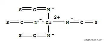 Molecular Structure of 14877-04-4 (Zincate(2-),tetrakis(thiocyanato-kN)-, (T-4)-)