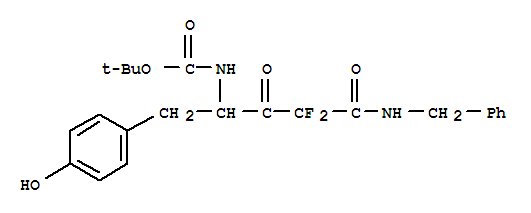 148797-20-0,tert-butyl [(2S)-5-(benzylamino)-4,4-difluoro-1-(4-hydroxyphenyl)-3,5-dioxopentan-2-yl]carbamate,