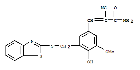 2-Propenamide,3-[3-[(2-benzothiazolylthio)methyl]-4-hydroxy-5-methoxyphenyl]-2-cyano-