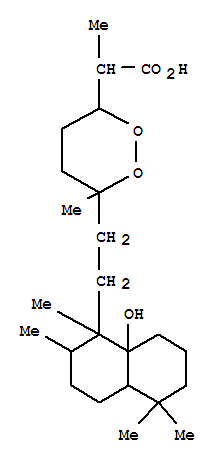 149260-79-7,1,2-Dioxane-3-aceticacid,6-[2-[(1R,2R,4aS,8aS)-decahydro-8a-hydroxy-1,2,5,5-tetramethyl-1-naphthalenyl]ethyl]-a,6-dimethyl-, (aS,3S,6R)-,1,2-Dioxane-3-aceticacid, 6-[2-(decahydro-8a-hydroxy-1,2,5,5-tetramethyl-1-naphthalenyl)ethyl]-a,6-dimethyl-, [1R-[1a[3S*(S*),6R*],2a,4aa,8aa]]-; (-)-Mycaperoxide A; Mycaperoxide A