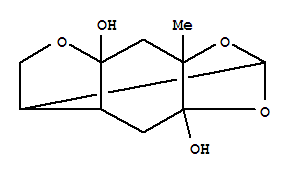 Molecular Structure of 149420-74-6 (6,2,5-(Epoxyethanylylidene)-1,3-benzodioxole-3a,6-diol,tetrahydro-7a-methyl-, (2S,3aR,5R,6R,7aS,10S)-)