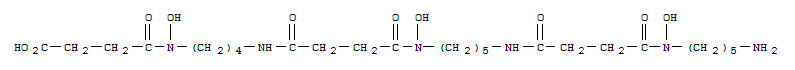 Molecular Structure of 149471-20-5 (5,10,15,21,26-Pentaazahentriacontanoicacid, 31-amino-5,15,26-trihydroxy-4,11,14,22,25-pentaoxo-)