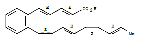 Molecular Structure of 149598-73-2 (2,4-Pentadienoic acid,5-[2-(1Z,3E,5Z,7E)-1,3,5,7-nonatetraenylphenyl]-, (2E,4E)- (9CI))
