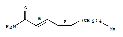 Molecular Structure of 149764-39-6 (2,4-Decadienamide,(2E,4Z)-)