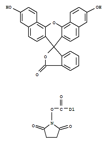2,5-Pyrrolidinedione, 1-[[[3,11-dihydroxy-3'-oxospiro[7H-dibenzo[c,h]xanthene-7,1'(3'H)-isobenzofuran]-5'(or6')-yl]carbonyl]oxy]-