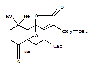 Molecular Structure of 150375-71-6 (2H-6,11a-Epoxycyclodeca[b]furan-2,7(4H)-dione,4-(acetyloxy)-3-(ethoxymethyl)-5,6,8,9,10,11-hexahydro-10-hydroxy-6,10-dimethyl-,(4S,6R,10R,11aS)- (9CI))