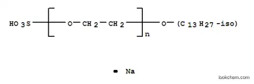 Molecular Structure of 150413-26-6 (Isotridecanol hydrogen sulfate sodium salt, ethoxylated)