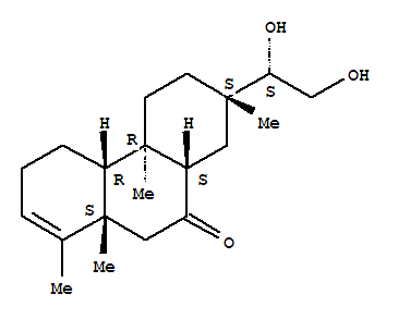 150527-28-9,9(3H)-Phenanthrenone,7-[(1S)-1,2-dihydroxyethyl]-4,4a,4b,5,6,7,8,8a,10,10a-decahydro-1,4b,7,10a-tetramethyl-,(4aR,4bR,7S,8aS,10aS)-,9(3H)-Phenanthrenone,7-(1,2-dihydroxyethyl)-4,4a,4b,5,6,7,8,8a,10,10a-decahydro-1,4b,7,10a-tetramethyl-,[4aR-[4aa,4bb,7b(S*),8aa,10aa]]-; Fagonone