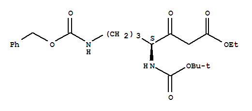 ETHYL 4(S)-BOC-AMINO-7-CBZ-AMINO-3-OXO-HEPTANOATE