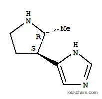 Molecular Structure of 151093-65-1 (1H-Imidazole,4-[(2R,3S)-2-methyl-3-pyrrolidinyl]- (9CI))