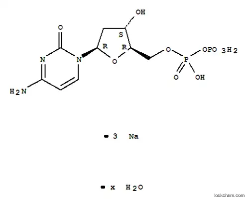 Molecular Structure of 151151-32-5 (2'-Deoxycytidine-5'-diphosphate trisodium salt)