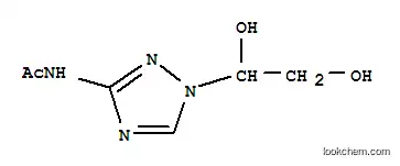 Molecular Structure of 151161-65-8 (Acetamide,  N-[1-(1,2-dihydroxyethyl)-1H-1,2,4-triazol-3-yl]-)