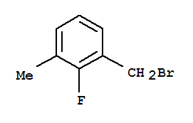 Molecular Structure of 151412-12-3 (Benzene,1-(bromomethyl)-2-fluoro-3-methyl-)