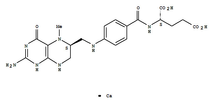 151533-22-1,Calcium levomefolate,L-Glutamicacid, N-[4-[[(2-amino-1,4,5,6,7,8-hexahydro-5-methyl-4-oxo-6-pteridinyl)methyl]amino]benzoyl]-,calcium salt (1:1), (S)-;L-Glutamic acid,N-[4-[[[(6S)-2-amino-1,4,5,6,7,8-hexahydro-5-methyl-4-oxo-6-pteridinyl]methyl]amino]benzoyl]-,calcium salt (1:1) (9CI);Bodyfolin;Levomefolate calcium;L-Glutamic acid,N-[4-[[[(6S)-2-amino-3,4,5,6,7,8-hexahydro-5-methyl-4-oxo-6-pteridinyl]methyl]amino]benzoyl]-,calcium salt (1:1);