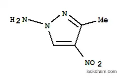 Molecular Structure of 151588-04-4 (1H-Pyrazol-1-amine,3-methyl-4-nitro-(9CI))