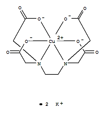 Cuprate(2-),[[N,N'-1,2-ethanediylbis[N-[(carboxy-kO)methyl]glycinato-kN,kO]](4-)]-, potassium (1:2), (OC-6-21)-