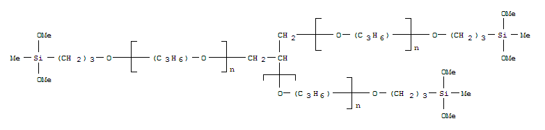 Polyoxy(methyl-1,2-ethanediyl), .alpha.,.alpha.,.alpha.-1,2,3-propanetriyltris.omega.-3-(dimethoxymethylsilyl)propoxy-