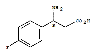 Molecular Structure of 151911-23-8 (Benzenepropanoic acid, b-amino-4-fluoro-, (bR)-)